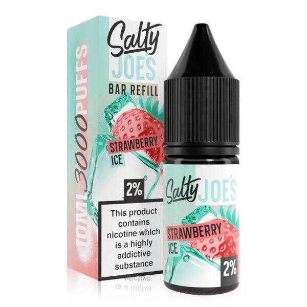 STRAWBERRY ICE 10ML NIC SALT JOES SALTY
