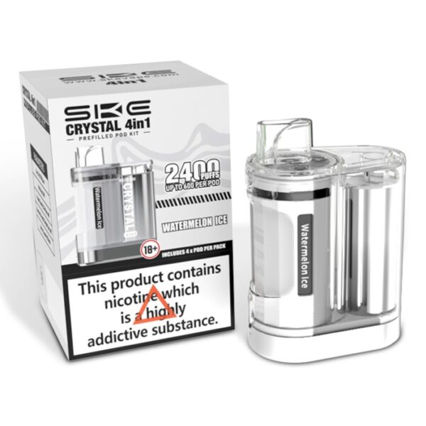 SKE CRYSTAL 4 IN 1 2400 PREFILLED POD VAPE KIT 20MG - Image 11