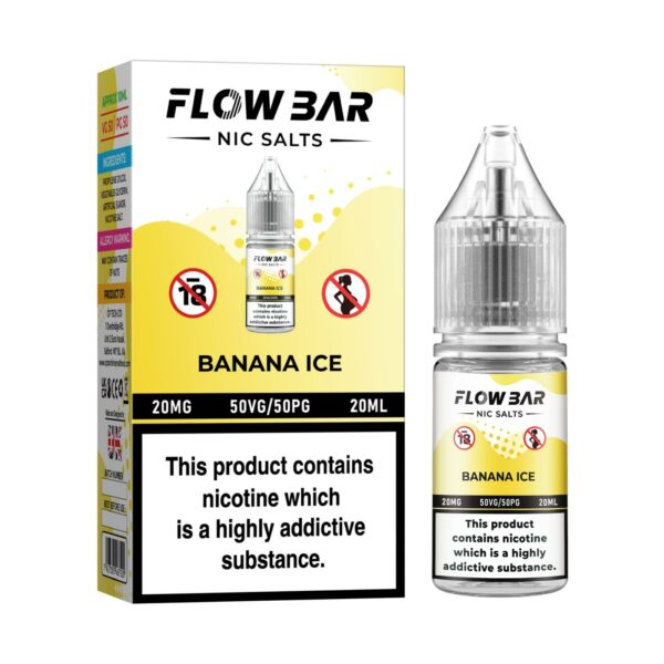 BANANA ICE 10ML NIC SALT FLOW BAR