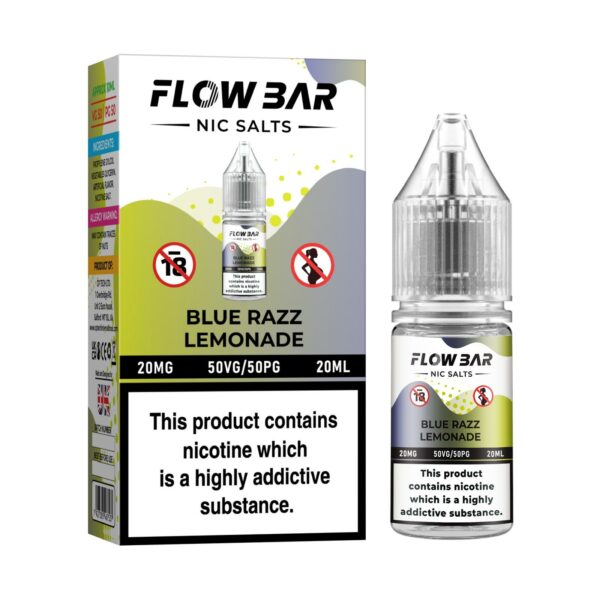 BLUE RAZZ LEMONADE 10ML NIC SALT FLOW BAR