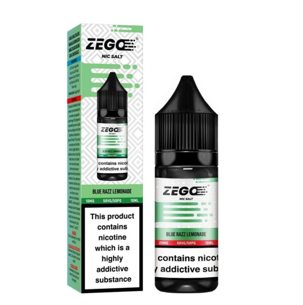 BLUE RAZZ LEMONADE 10ML NIC SALT ZEGO