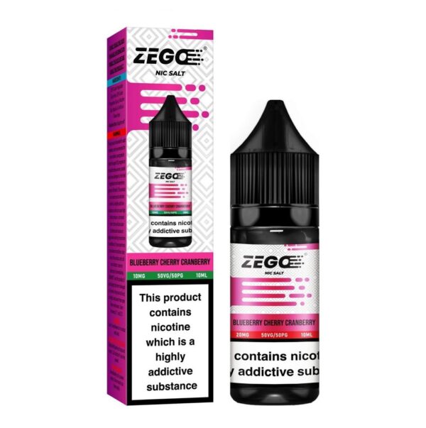 BLUEBERRY CHERRY CRANBERRY 10ML NIC SALT ZEGO