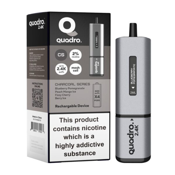 QUADRO 4 IN 1 2.4K PREFILLED POD VAPE KIT 20MG - Image 28