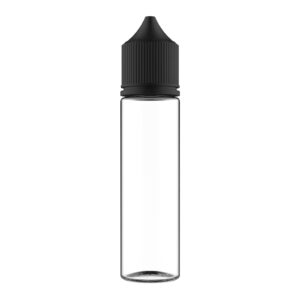 CHUBBY GORILLA 60ML CLEAR V3 BOTTLE WITH BLACK CAP