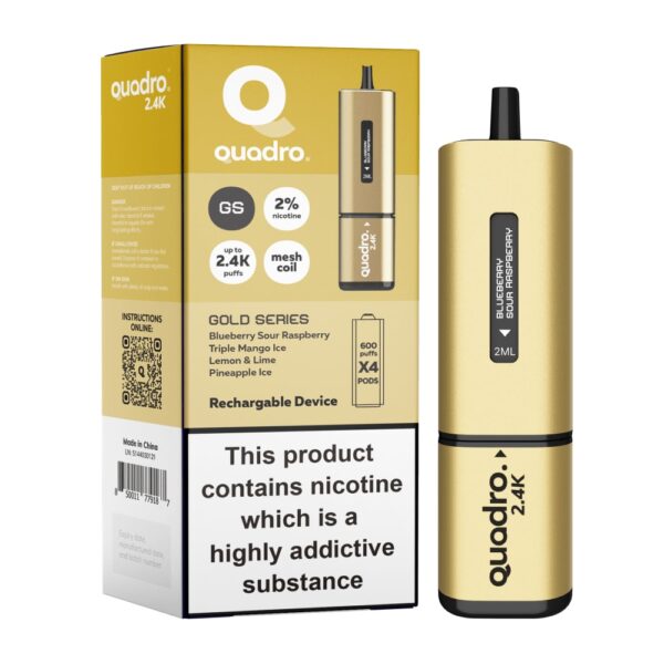 QUADRO 4 IN 1 2.4K PREFILLED POD VAPE KIT 20MG - Image 32