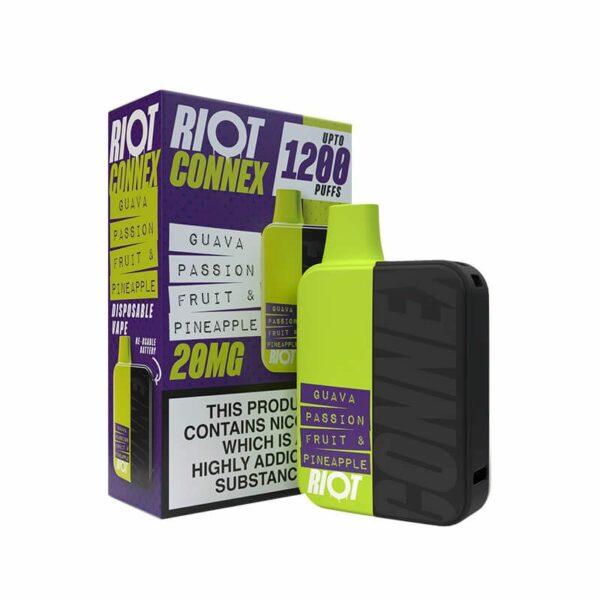 RIOT CONNEX 1200 PREFILLED POD VAPE KIT 20MG - Image 8