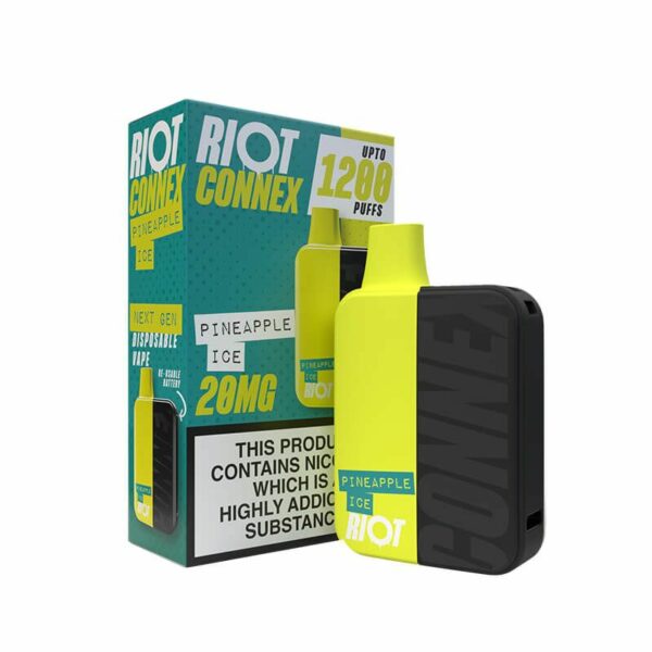 RIOT CONNEX 1200 PREFILLED POD VAPE KIT 20MG - Image 10