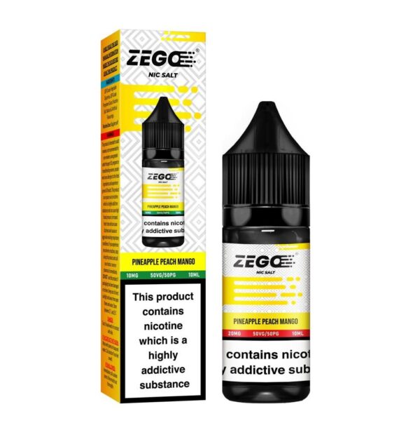 PINEAPPLE PEACH MANGO 10ML NIC SALT ZEGO