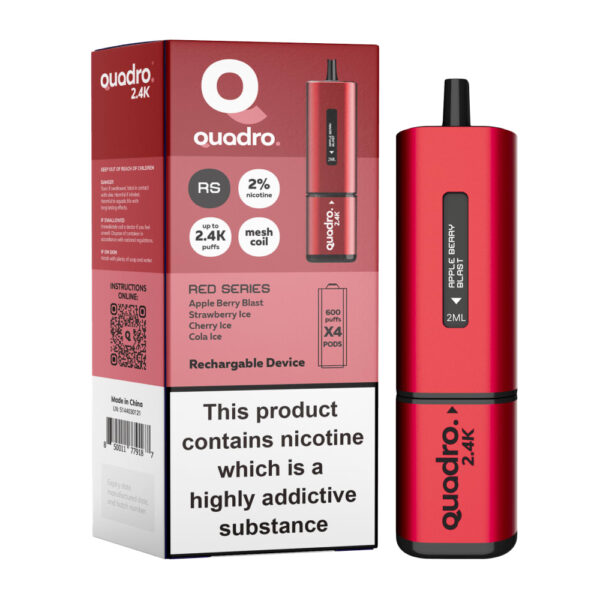 QUADRO 4 IN 1 2.4K PREFILLED POD VAPE KIT 20MG - Image 38
