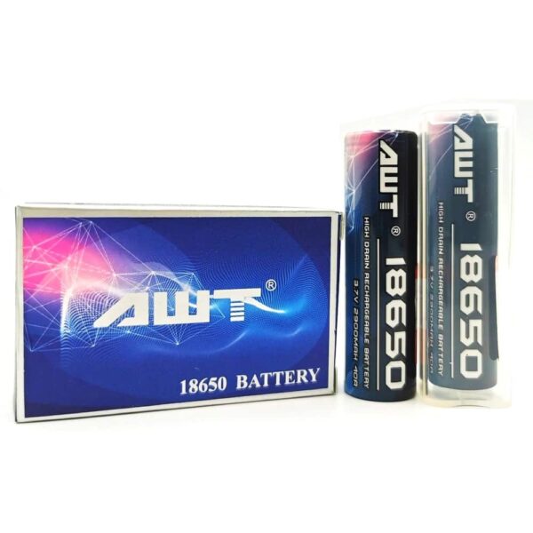 AWT 18650 2900MAH 40A HIGH DRAIN BATTERY
