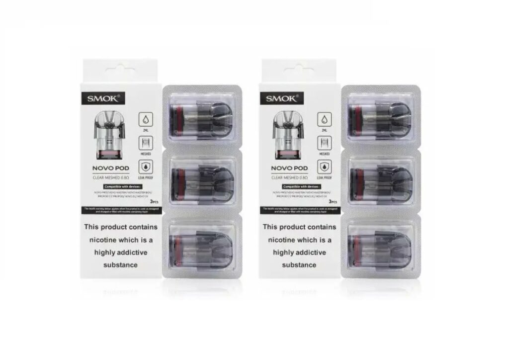 Smok Novo Replacement Clear Pod Cartridges (3 Pack)