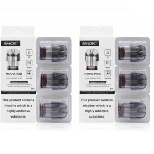 SMOK NOVO REPLACEMENT CLEAR POD CARTRIDGE (3 PACK)