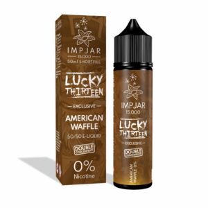 AMERICAN WAFFLE 50ML E LIQUID IMP JAR X LUCKY THIRTEEN