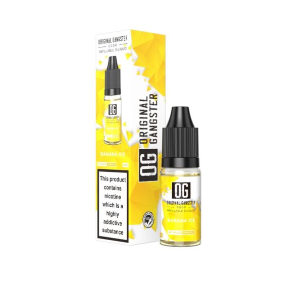 BANANA ICE  10ML NIC SALT ORIGINAL GANGSTER 6000