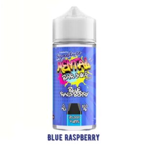 BLUE RASPBERRY 100ML E LIQUID SIGNATURE MENTAL BAR JUICE