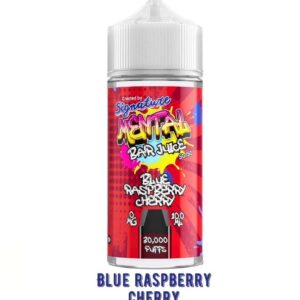 BLUE RASPBERRY CHERRY 100ML E LIQUID SIGNATURE MENTAL BAR JUICE