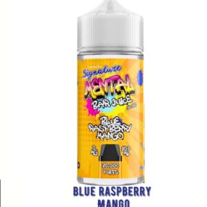 BLUE RASPBERRY MANGO 100ML E LIQUID SIGNATURE MENTAL BAR JUICE