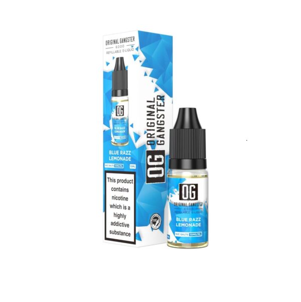 BLUE RAZZ LEMONADE 10ML NIC SALT ORIGINAL GANGSTER 6000