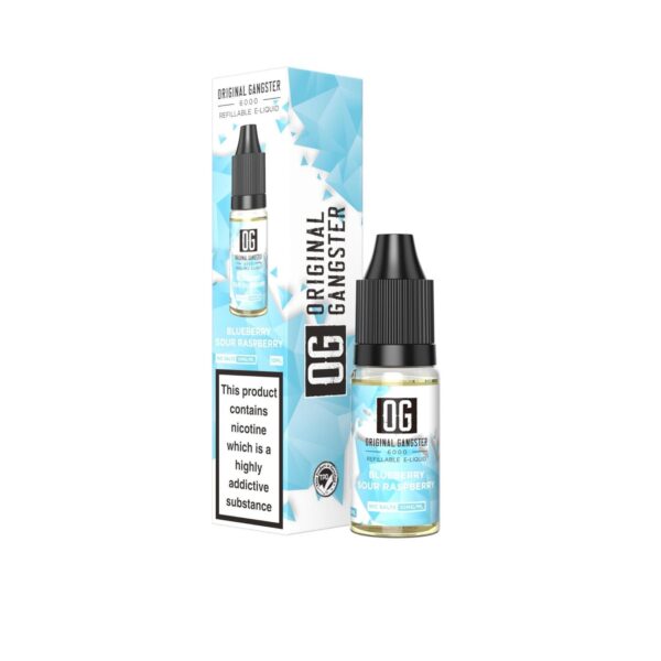 BLUEBERRY SOUR RASPBERRY 10ML NIC SALT ORIGINAL GANGSTER 6000