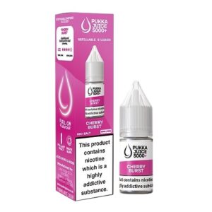 CHERRY BURST 10ML NIC SALT PUKKA JUICE 5000+