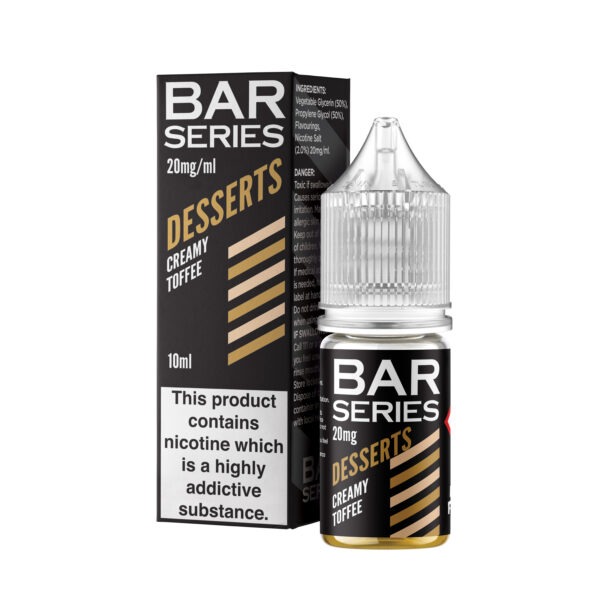 CREAMY TOFFEE BAR SERIES DESSERTS 10ML NIC SALT MAJOR FLAVOUR