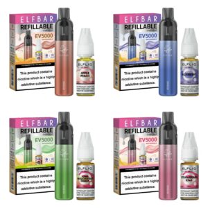 ELF BAR EV5000 STARTER KIT AND ELFLIQ SALT COMBO PACK