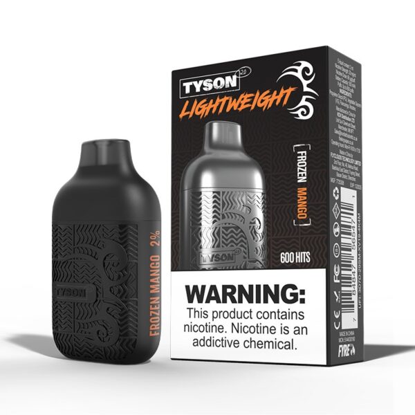 TYSON 2.0 LIGHTWEIGHT 600 DISPOSABLE KIT 20MG - Image 10