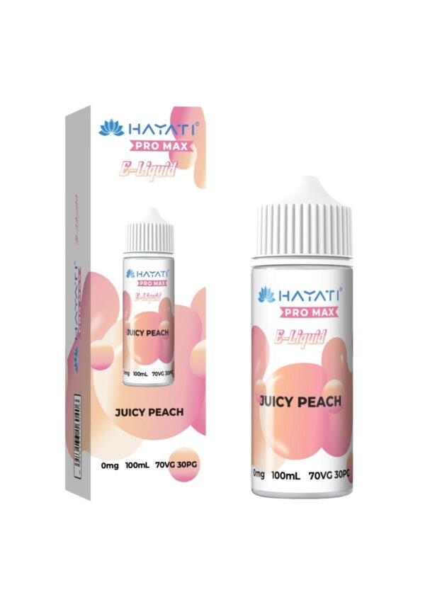 JUICY PEACH 100ML E LIQUID HAYATI PRO MAX