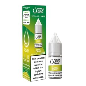 LIME TWIST 10ML NIC SALT PUKKA JUICE 5000+