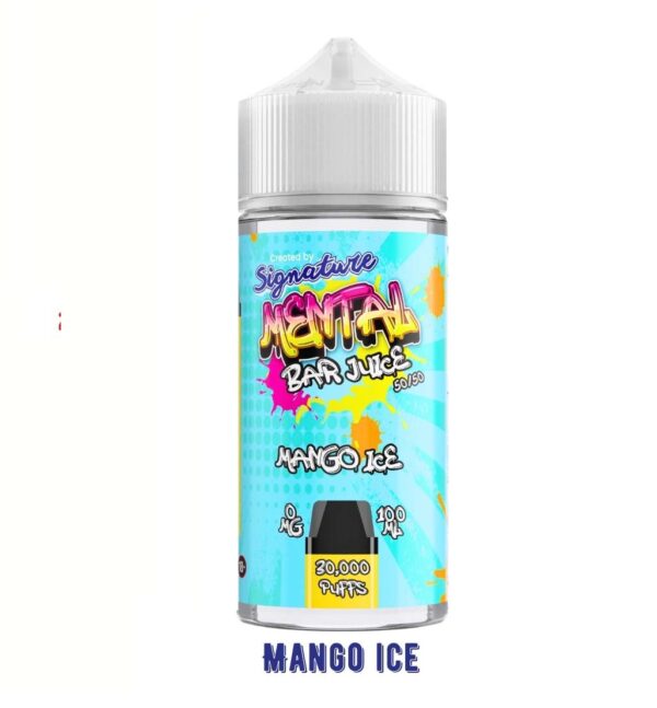 MANGO ICE 100ML E LIQUID SIGNATURE MENTAL BAR JUICE