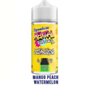 MANGO PEACH & WATERMELON 100ML E LIQUID SIGNATURE MENTAL BAR JUICE