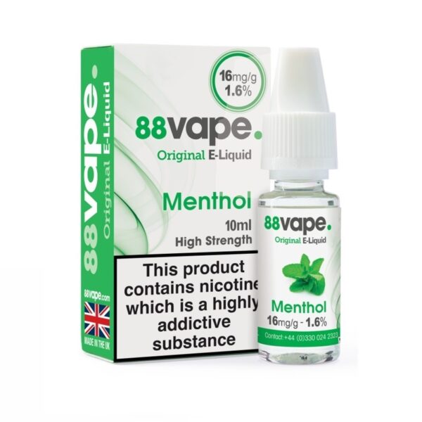 MENTHOL 10ML E LIQUID 88VAPE
