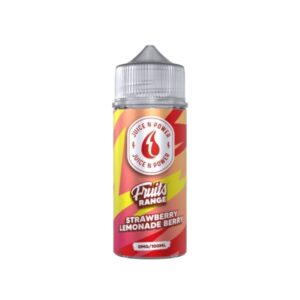 STRAWBERRY LEMONADE BERRY FRUITS 100ML E LIQUID JUICE N POWER