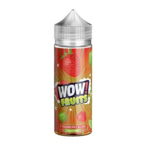 STRAWBERRY & LIME FRUITS 100ML E LIQUID WOW