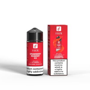 STRAWBERRY RESBERRY ICE I LUX 100ML E LIQUID GREEN SOUND