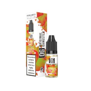 STRAWBERRY WATERMELON BUBBLE GUM 10ML NIC SALT ORIGINAL GANGSTER 6000