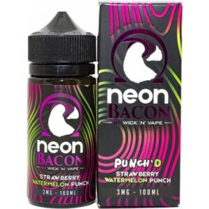 STRAWBERRY WATERMELON PUNCHD 100ML E LIQUID NEON BACON