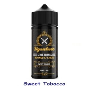 SWEET TOBACCO 100ML E LIQUID SIGNATURE GOLD STATE