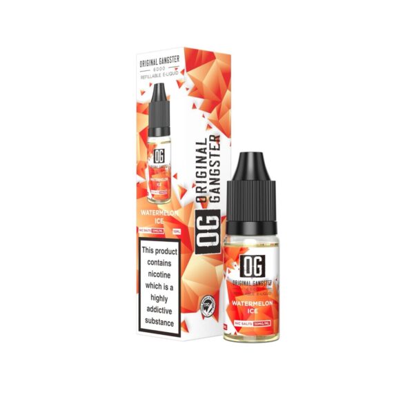 WATERMELON ICE 10ML NIC SALT ORIGNAL GANGSTER 6000