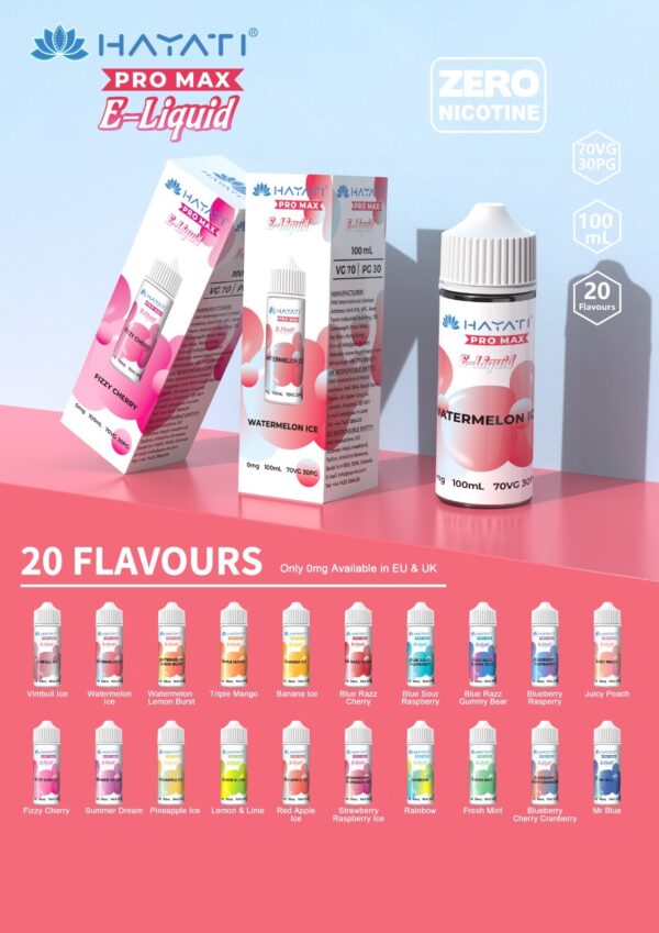 BLUEBERRY RASPBERRY 100ML E LIQUID HAYATI PRO MAX - Image 2