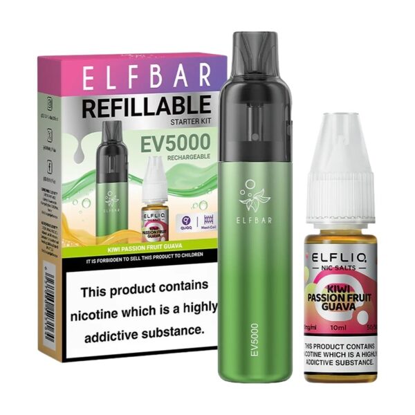 ELF BAR EV5000 STARTER KIT AND ELFLIQ SALT COMBO PACK - Image 8