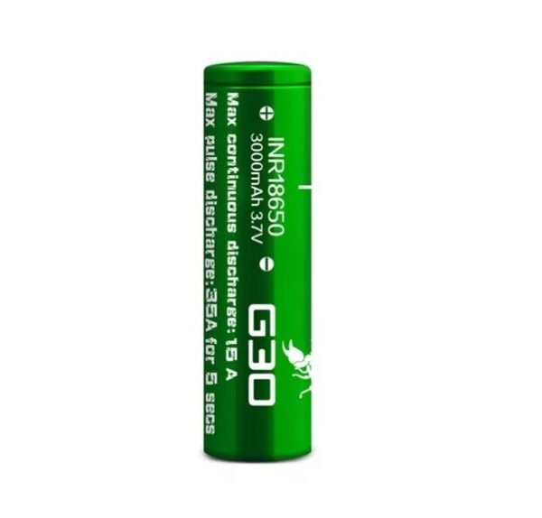 VAPCELL G30 18650 3000MAH BATTERY 15A