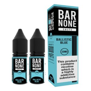 BALLISTIC BLUE 10ML NIC SALT BAR NONE (2 PACK)