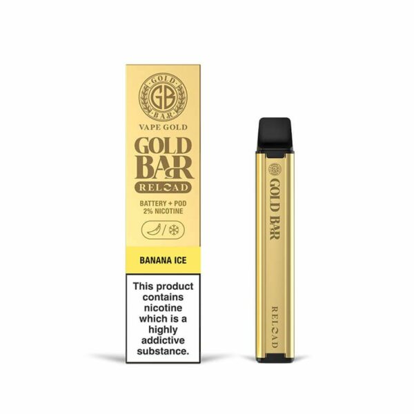 GOLD BAR RELOAD 600 PREFILLED POD VAPE KIT 20MG - Image 24
