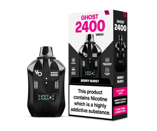 VAPE BARS GHOST 4 IN 1 2400 PREFILLED POD VAPE KIT 20MG - Image 12