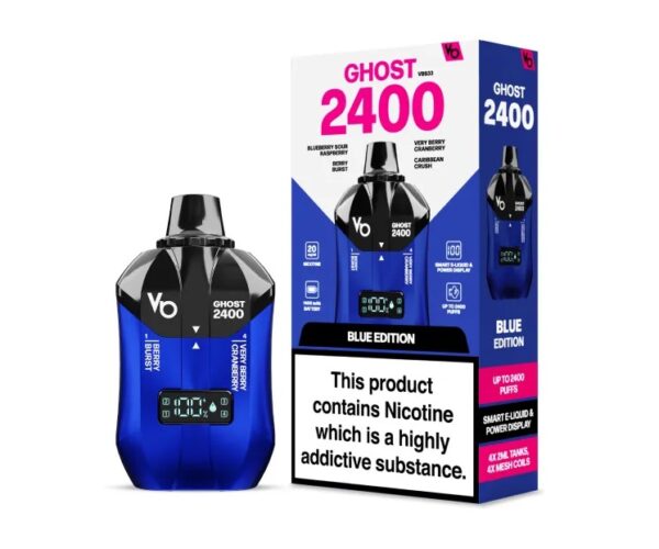 VAPE BARS GHOST 4 IN 1 2400 PREFILLED POD VAPE KIT 20MG - Image 4