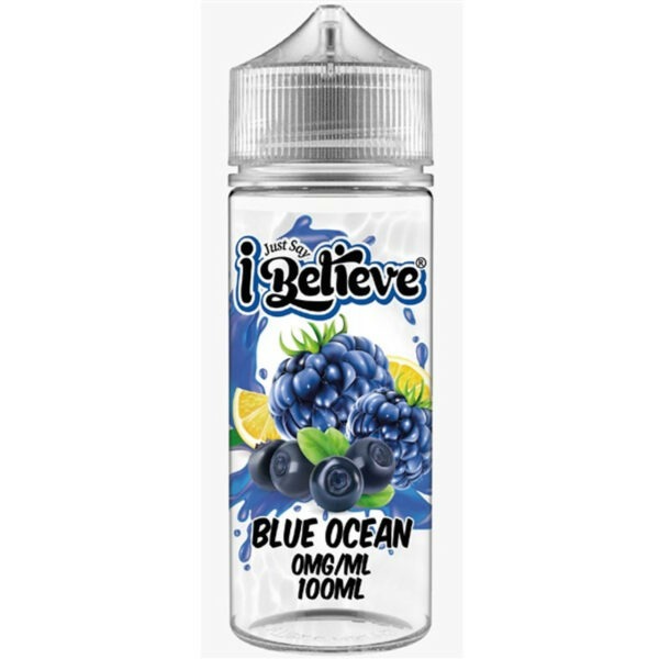 BLUE OCEAN 100ML E LIQUID I BELIEVE EXP