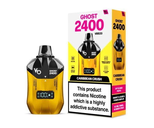 VAPE BARS GHOST 4 IN 1 2400 PREFILLED POD VAPE KIT 20MG - Image 14