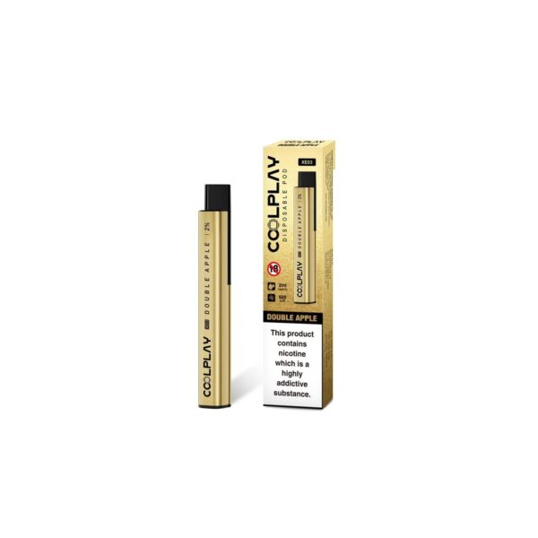 COOLPLAY GOLDBAR XE03 600 DISPOSABLE VAPE KIT 20MG - Image 2