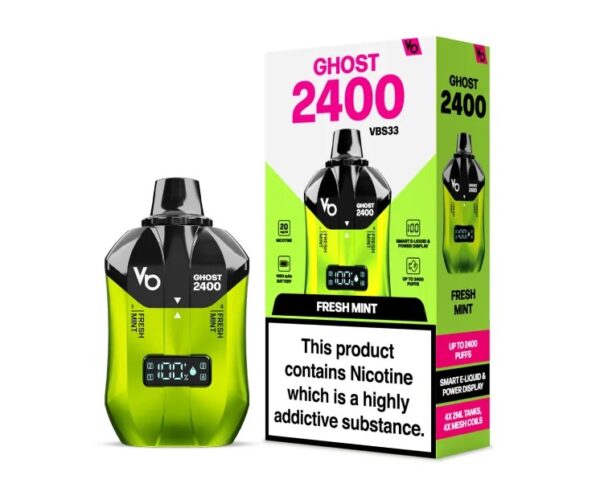 VAPE BARS GHOST 4 IN 1 2400 PREFILLED POD VAPE KIT 20MG - Image 16
